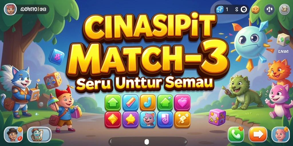 Gameplay CINASIPIT yang penuh warna dan menantang.