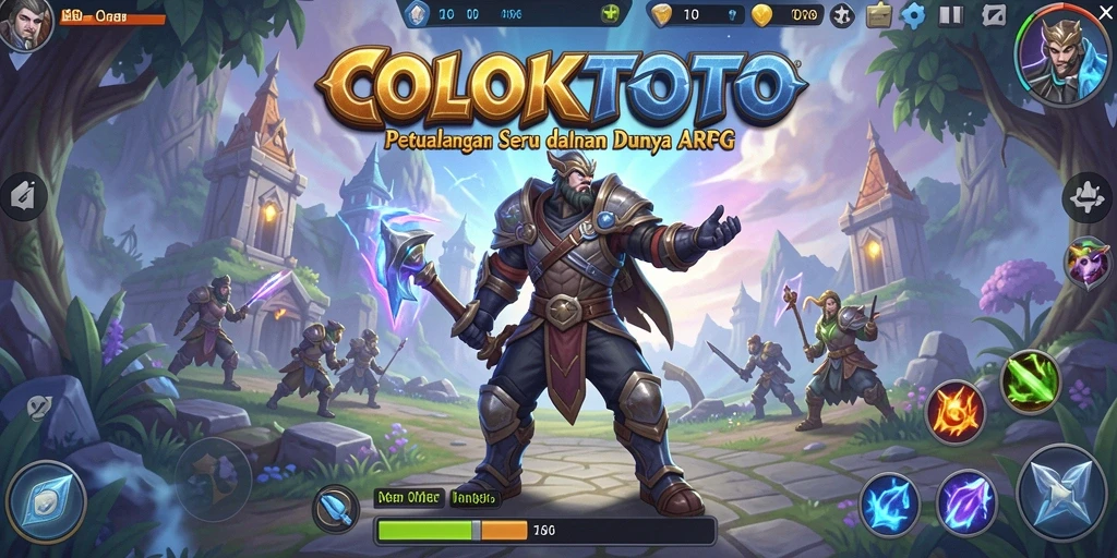 Tampilan aksi seru dalam gameplay COLOKTOTO di dunia ARPG.