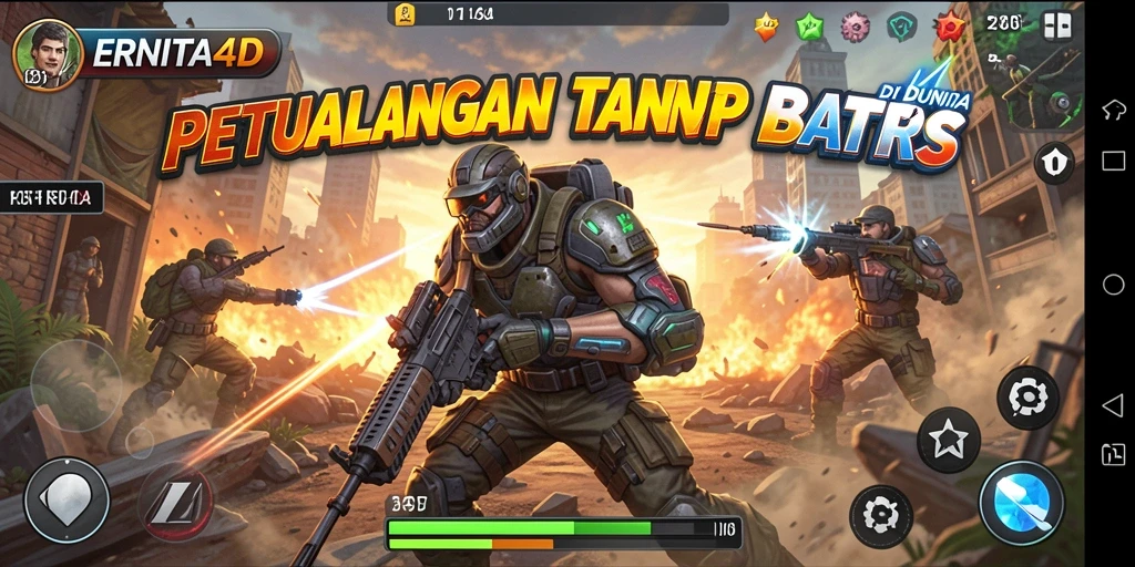 Tangkapan layar gameplay ERNITA4D yang memukau dan penuh aksi.