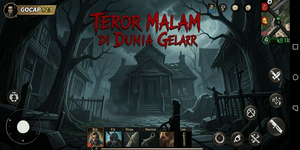 Tangkapan layar GOCAP123 menunjukkan suasana gameplay yang mencekam dan menegangkan.