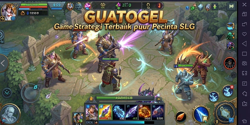 Tangkapan layar menunjukkan intensitas pertempuran dalam GUATOGEL.