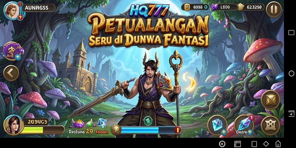 Screenshot gameplay HQ777 yang menunjukkan aksi petualangan seru.