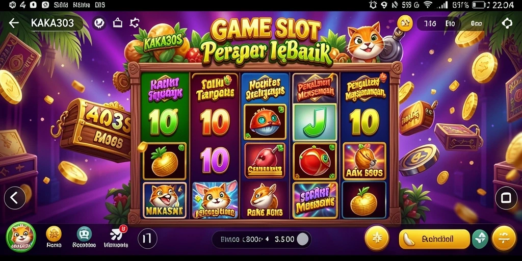 Tampilan gameplay KAKA303 yang penuh warna dan menarik.