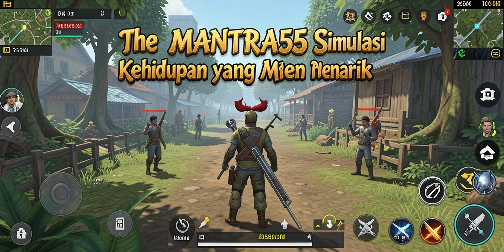 Gameplay menarik dari MANTRA55 dengan simulasi kehidupan sehari-hari.