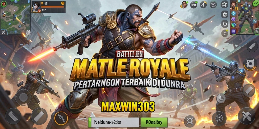 Gameplay seru MAXWIN303 dalam aksi Battle Royale.