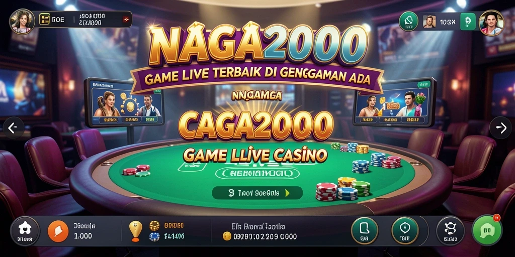 Tampilan gameplay Live Casino di NAGA2000 yang mengasyikkan.