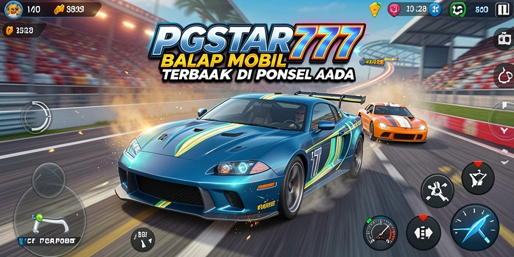 Tangkapan layar PGSTAR777 menampilkan aksi balapan yang mendebarkan di trek.