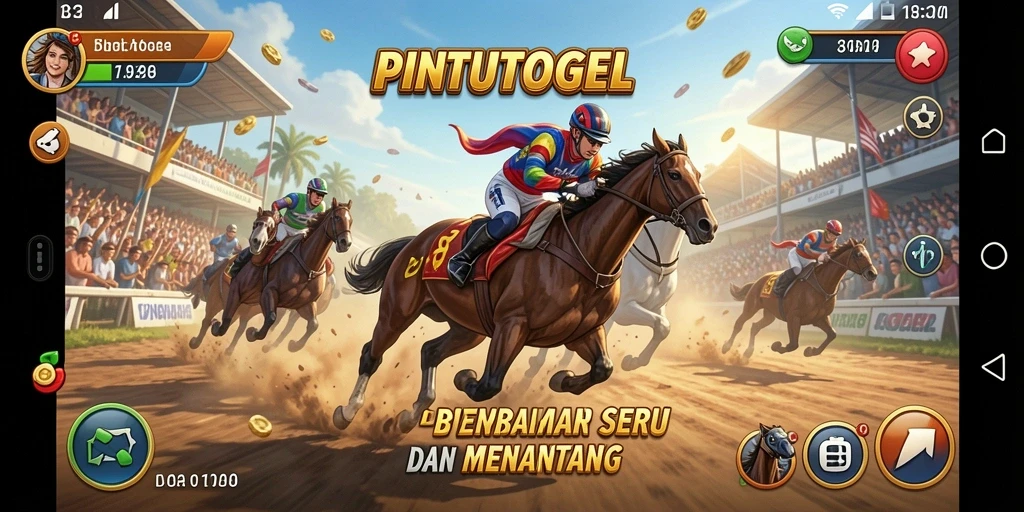 Tampilan gameplay balap yang mendebarkan di PINTUTOGEL.