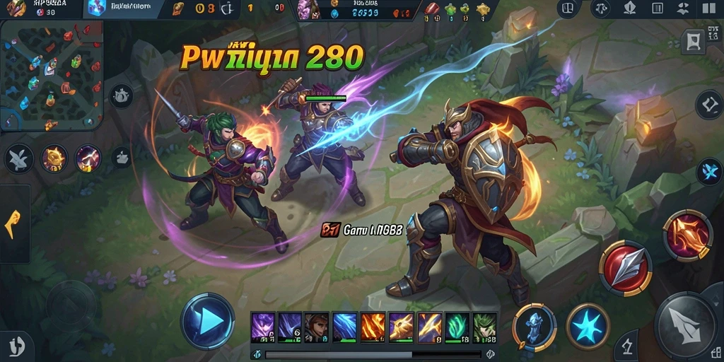 Gameplay seru dengan karakter dan pertarungan yang intens.