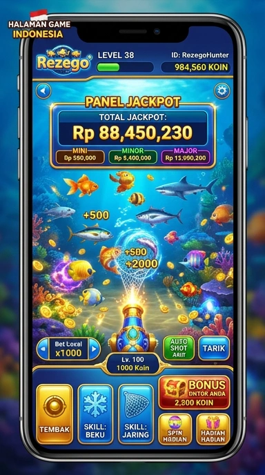 Tampilan antarmuka aplikasi rezego yang ramah pengguna.